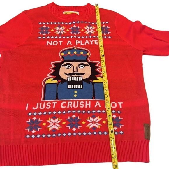Tipsy Elves Nutcracker Not A Player I Just Crush A Lot Ugly Sweater Size M - Picture 10 of 10